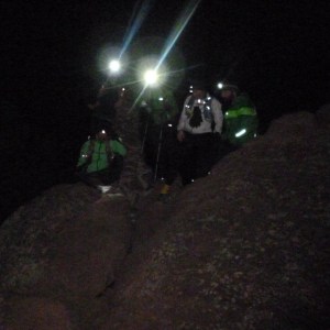 Finally met up with Ryan Smith and Nick Pedatella on top of Green Mountain with loads of pacers -- Emily Royal, Mike Randall, Jon Davis, Eric Lee.