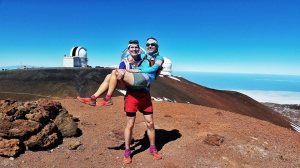 Perfect day to hike up Mauna Kea. While the telescopes were cool, Cassie's find of $20 on the trail was the highlight.