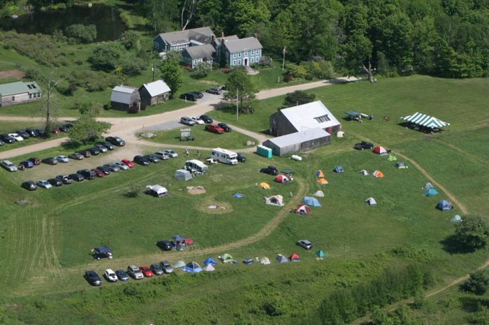 Bird's-eye view of the Blueberry Hill race venue.  Can you spot the RV?